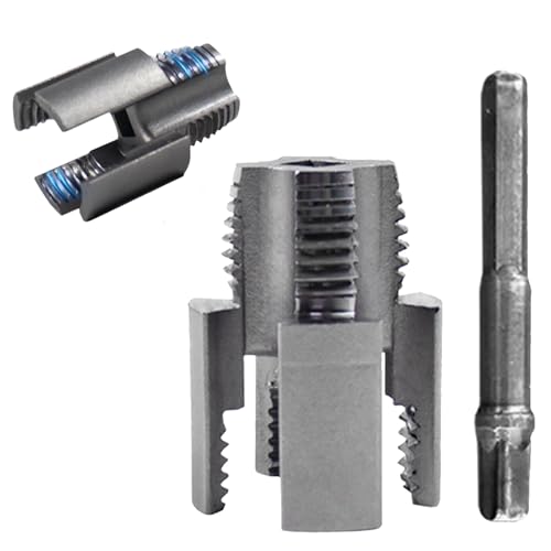 Rohrgewindeschneider für PVC Rohre,Wasserrohr Gewindeöffner,Pipe Thread Maker Tool,Doppelendiges Design für Elektrobohrer & Handwerkzeuge,Schnelle Gewindebearbeitung für Heimwerker & Profis (1/2 Zoll) von BRTNUP
