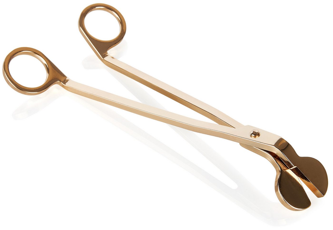 BRUBAKER Kerzenhalter Dochtschere für Kerzen und Duftkerzen Gold - Kerzendochtschneider (für saubere Dochte, 1 St., Kerzenschere aus Metall), 8 cm Dochtschneider Dochtknipser - Kerzenzubehör Schere von BRUBAKER