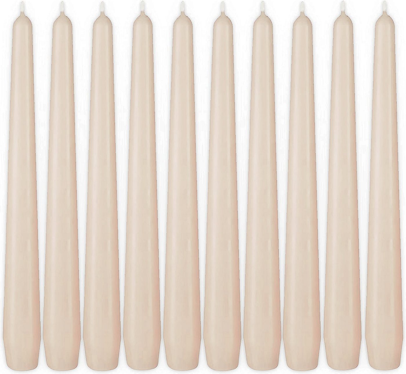 BRUBAKER Spitzkerze Premium Kerzen Set - bis zu 7,5 Stunden Brenndauer pro Kerze (Leuchterkerzen, 10-tlg., Halterkerzen Deko), 24 cm Tafelkerzen für Kerzenständer und Kronleuchter von BRUBAKER