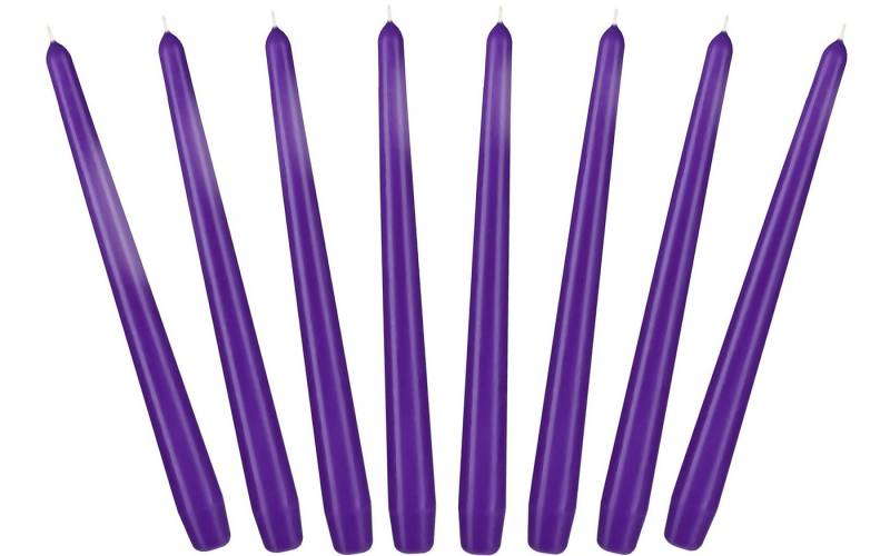 BRUBAKER Spitzkerze für Kerzenständer und Kerzenhalter - (Leuchterkerzen Set, 8-tlg), lange, tropffreie Deko Kerzen mit langer Brenndauer von BRUBAKER