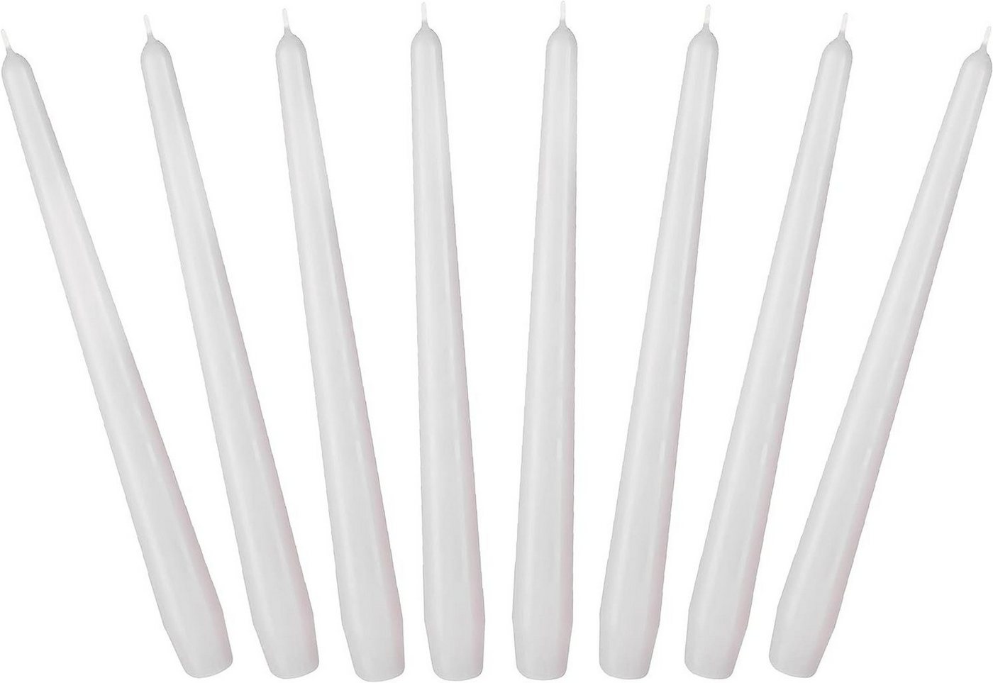 BRUBAKER Spitzkerze für Kerzenständer und Kerzenhalter - (Leuchterkerzen Set, 8-tlg), lange, tropffreie Deko Kerzen mit langer Brenndauer von BRUBAKER