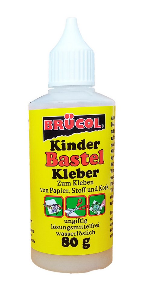 BRÜCOL Bastelkleber KINDER BASTEL KLEBER 80ml ungiftig Bastelkleber Klebstoff, universal Papie BRÜCOL Bastelkleber KINDER BASTEL KLEBER 80ml ungiftig Bastelkleber Klebstoff, universal Papie von BRÜCOL