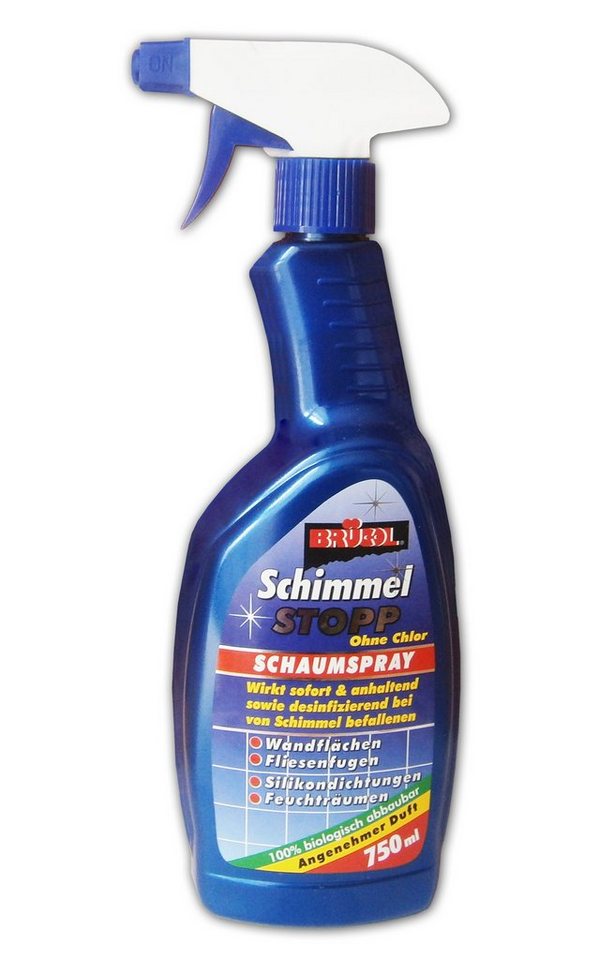 BRÜCOL SCHIMMEL STOPP 750ml Chlorfrei Schaumspray Schimmelentferner 33 Schimmelentferner (Schimmel Entferner Schimmelstop Spray) von BRÜCOL