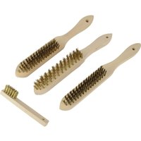 Brüder Mannesmann - Drahtbürste Stahl, Messing 275 mm 4teilig 1 Set von Brüder Mannesmann