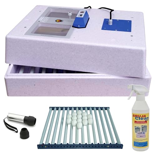 BRUJA Brutmaschine-Set Modell 3000 für Wachteln mit vollautomatischer Wendung (3333-D-W-SET) von BRUJA