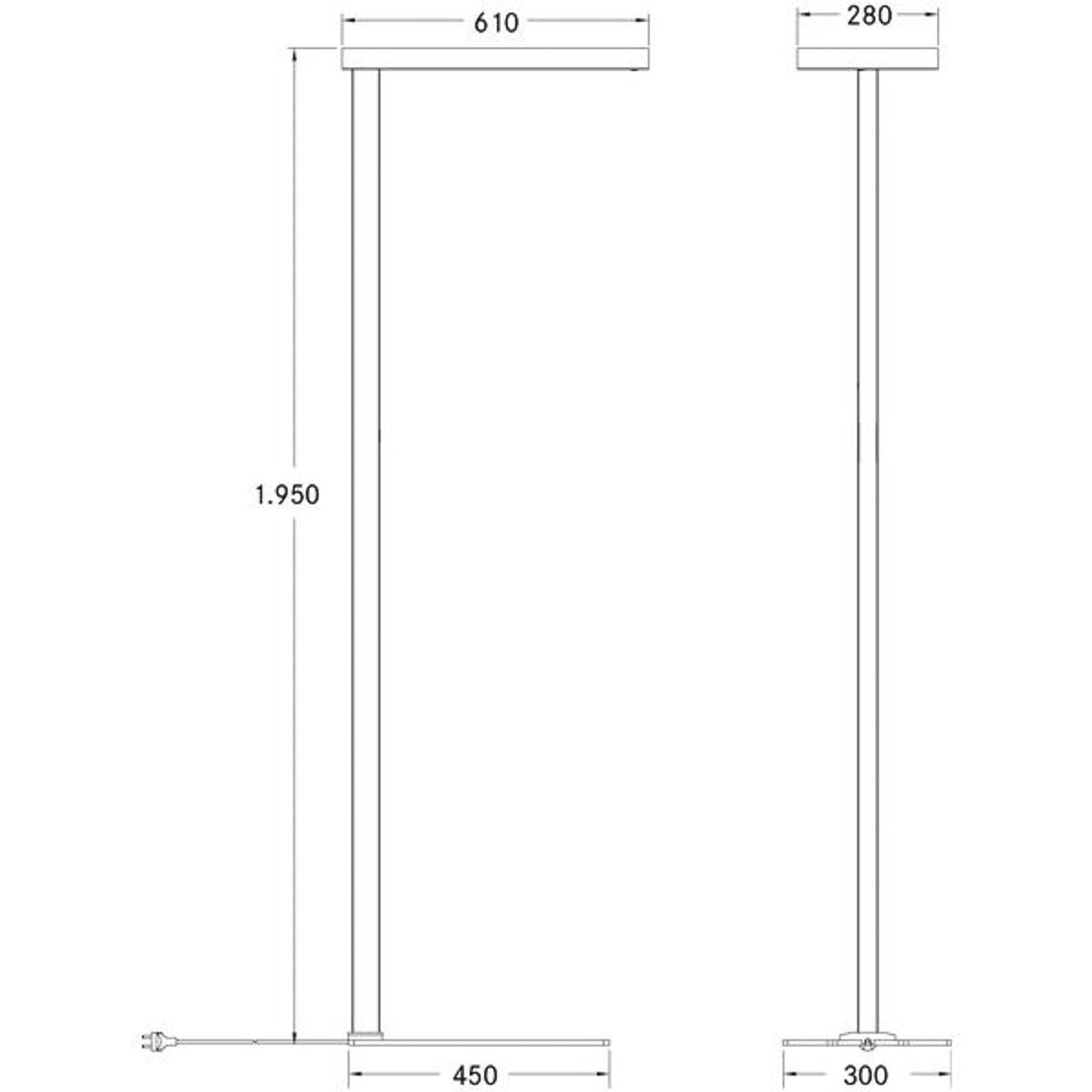 BRUMBERG Adrea LED-Stehleuchte mikroprismatisch von BRUMBERG