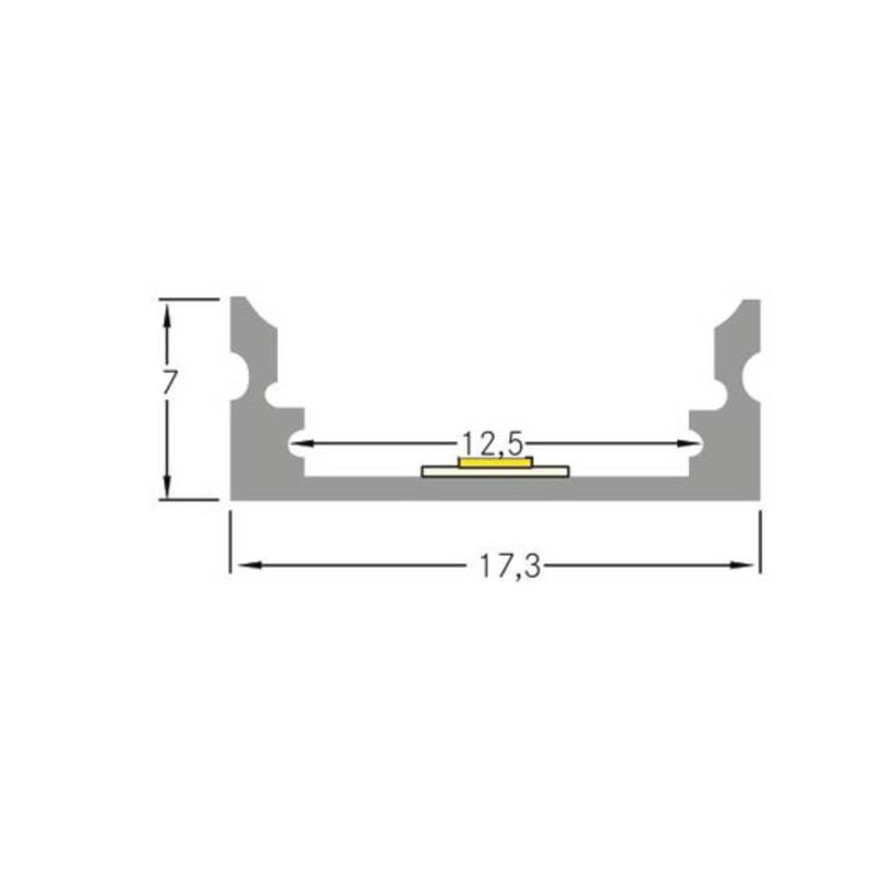 BRUMBERG Anbau-Aluminiumprofil-Set für LED-Strips von BRUMBERG