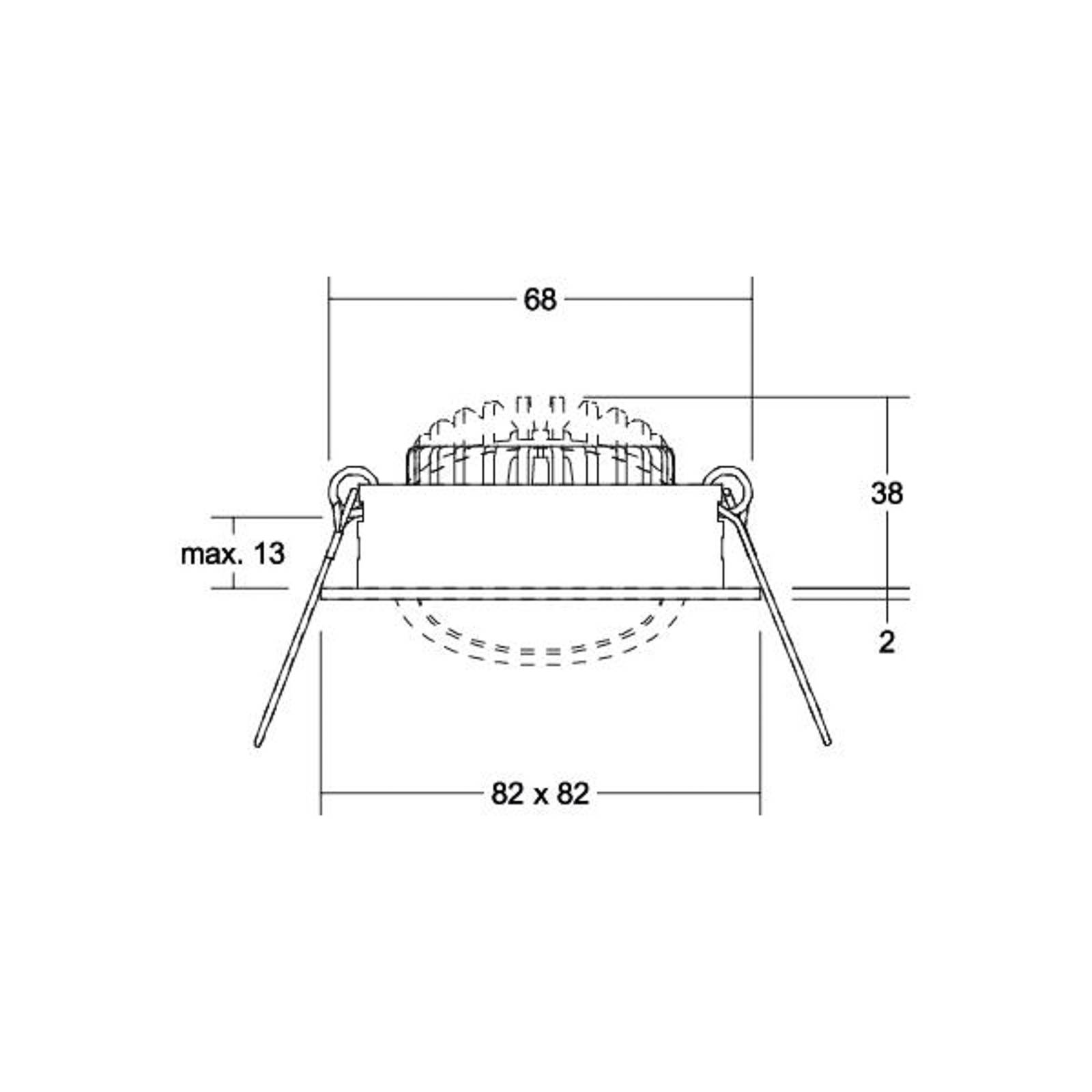 BRUMBERG BB05 LED-Spot on/off Anschlussbox strukturweiß von BRUMBERG