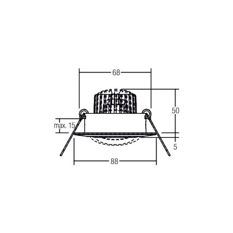 BRUMBERG BB13 Einbau dim2warm RC-dim schwarz matt von BRUMBERG