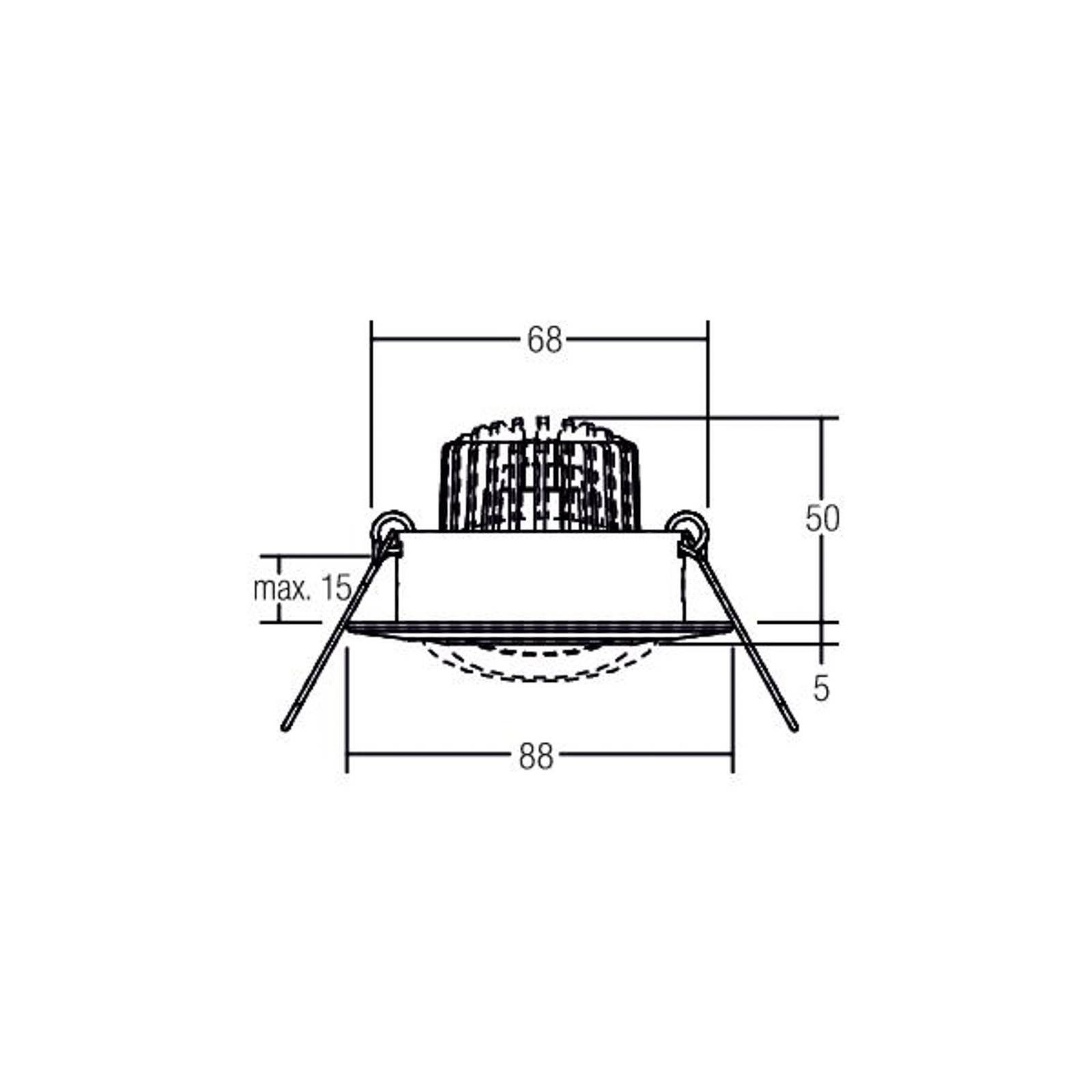 BRUMBERG BB13 Einbau dim2warm RC-dim weiß glanz von BRUMBERG