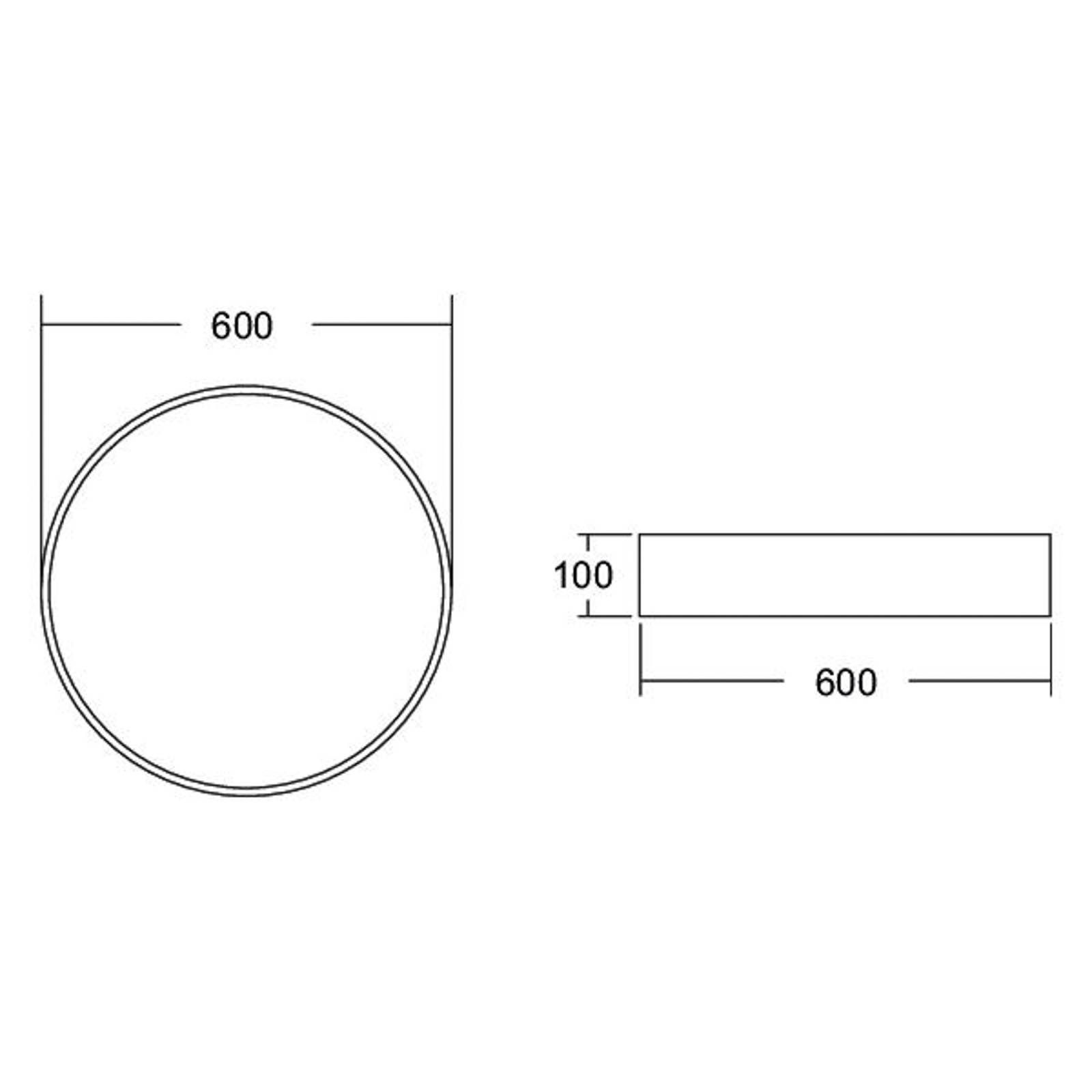 BRUMBERG Biro Circle, Ø 60 cm, DALI dimmbar, weiß, 4.000 K von BRUMBERG