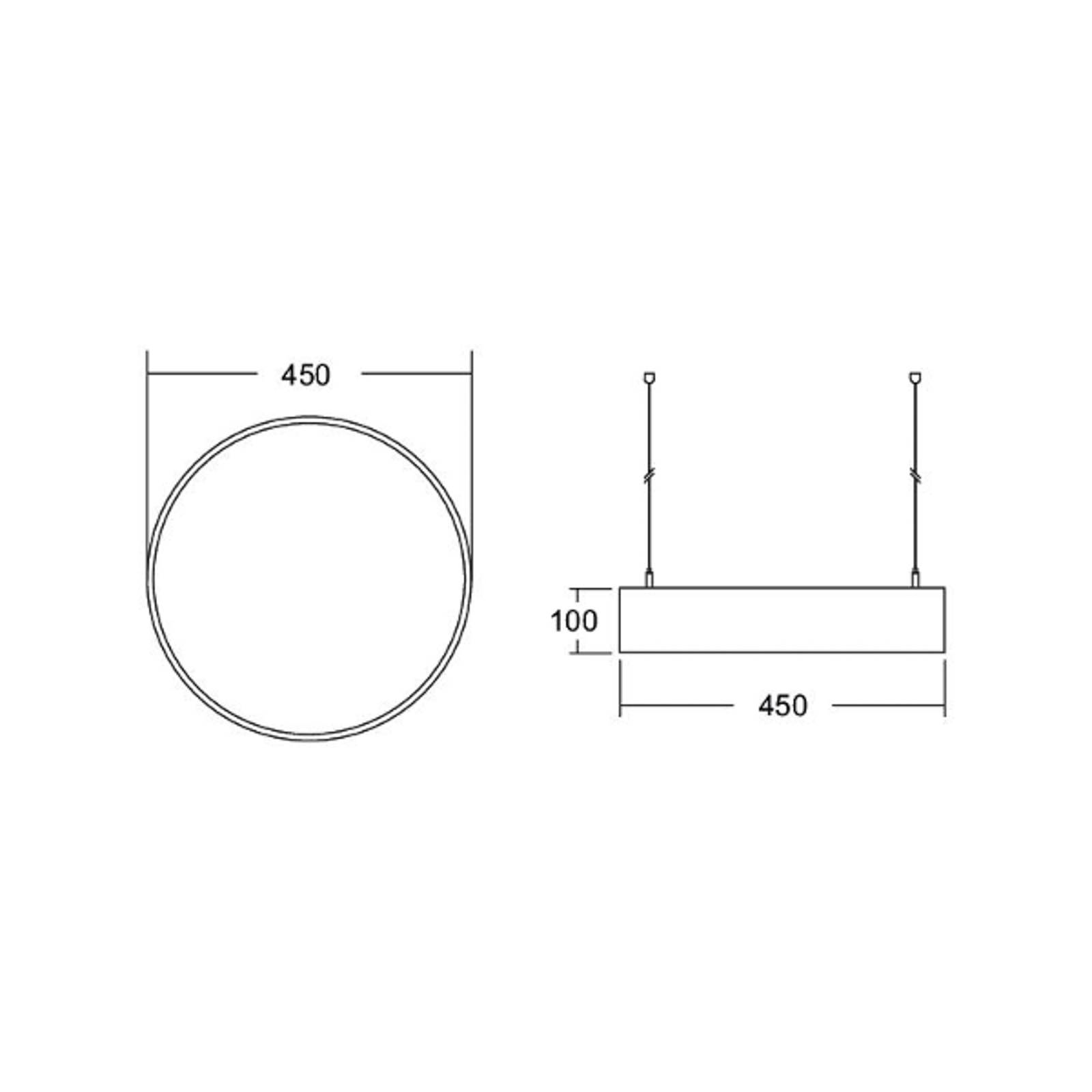 BRUMBERG Biro Circle 10, Ø 45 cm, direkt, DALI, weiß, 3000 K von BRUMBERG