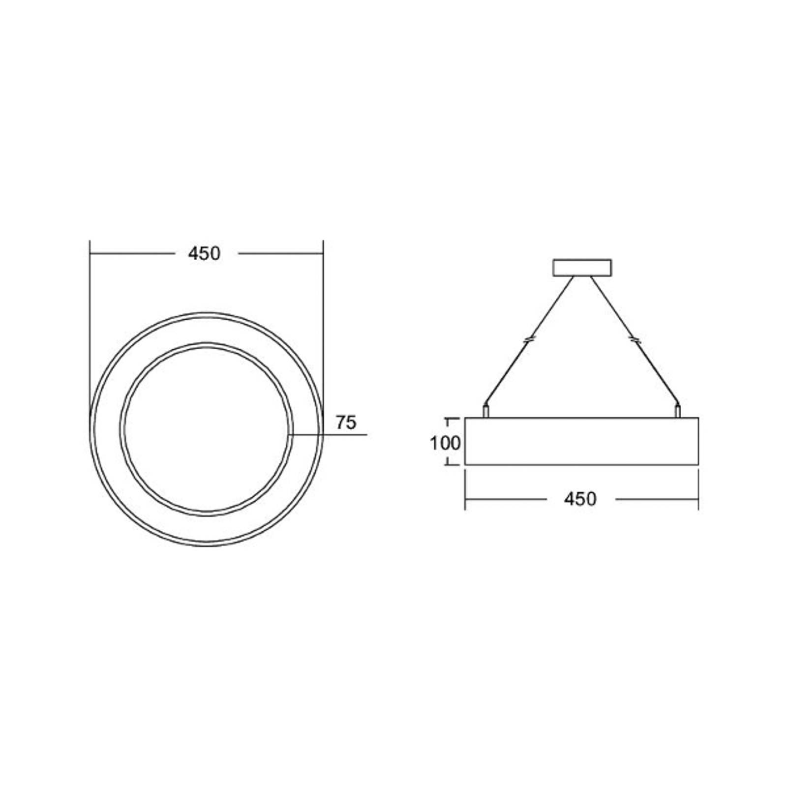 BRUMBERG Biro Circle Ring direkt Ø 45 cm on/off weiß 3000 K von BRUMBERG