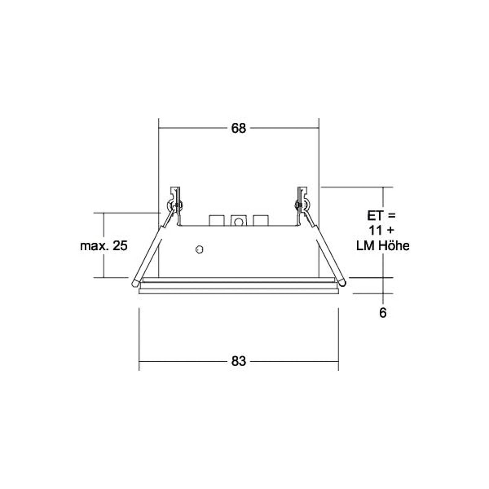 BRUMBERG Cover-Up-R Einbaumodul IP44 rund, weiß von BRUMBERG