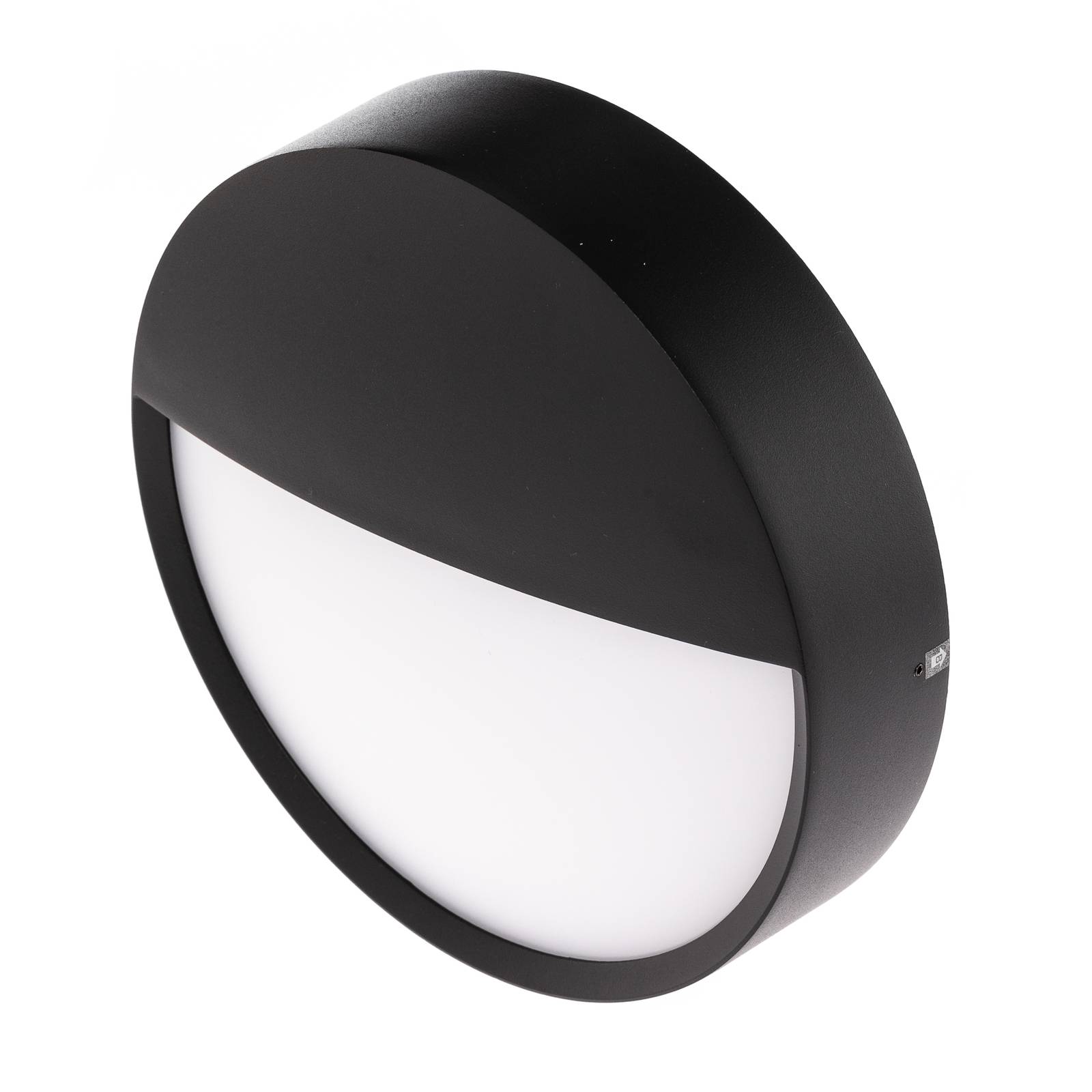 BRUMBERG Eye LED-Außenwandleuchte, halb, schwarz von BRUMBERG