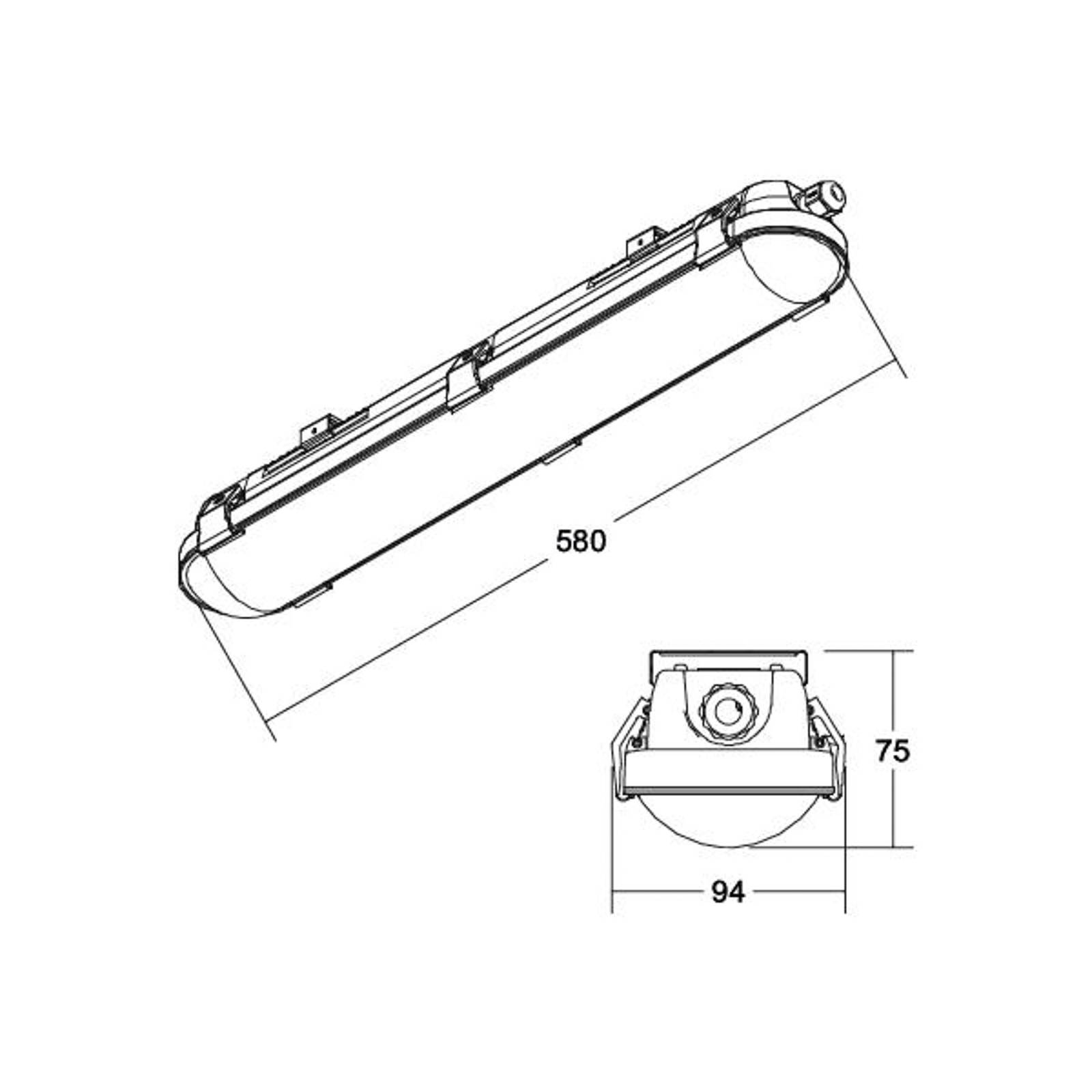 BRUMBERG Humid One Pro LED-Wannenleuchte DALI 58cm von BRUMBERG