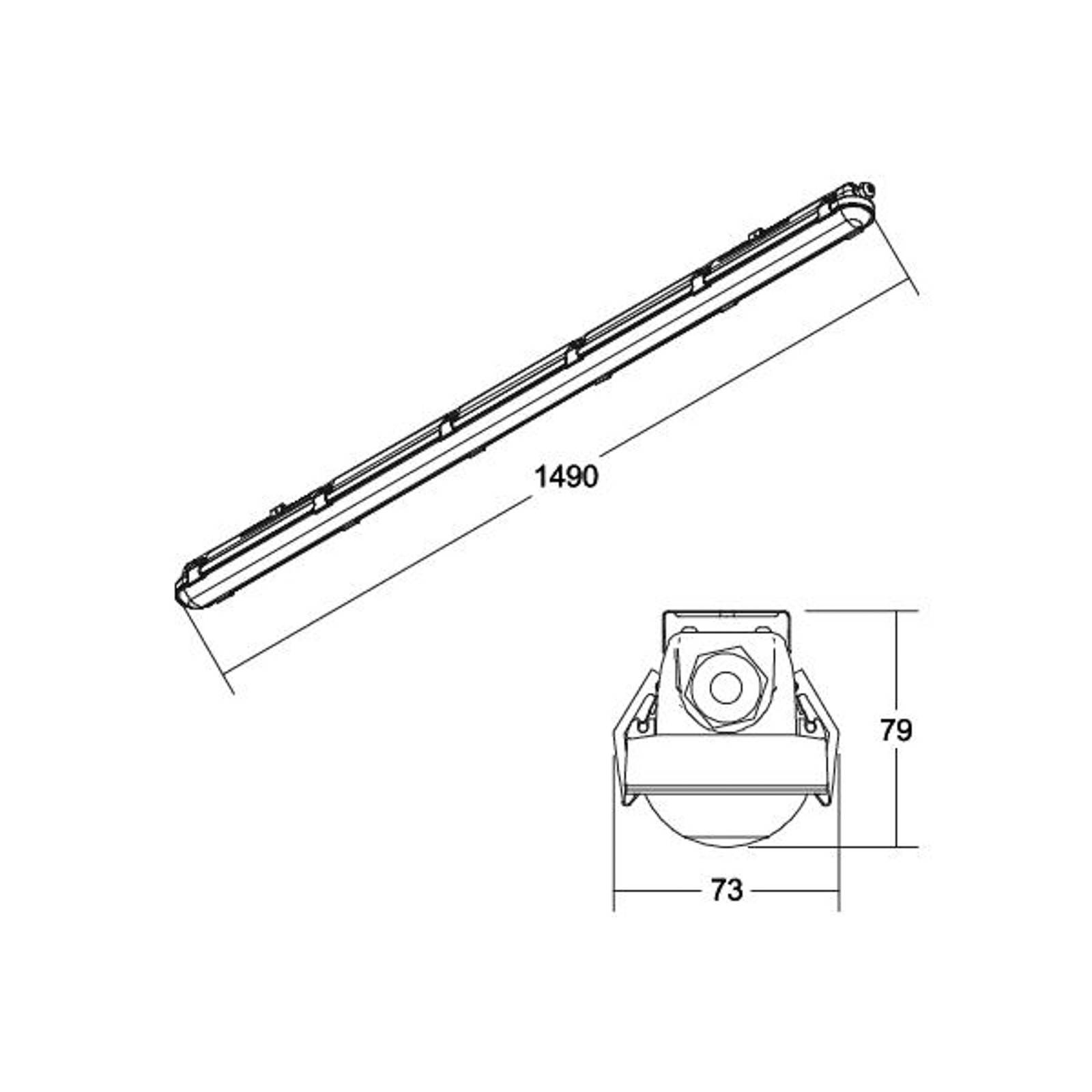 BRUMBERG Humid One Wannenleuchte Notlicht 149cm von BRUMBERG