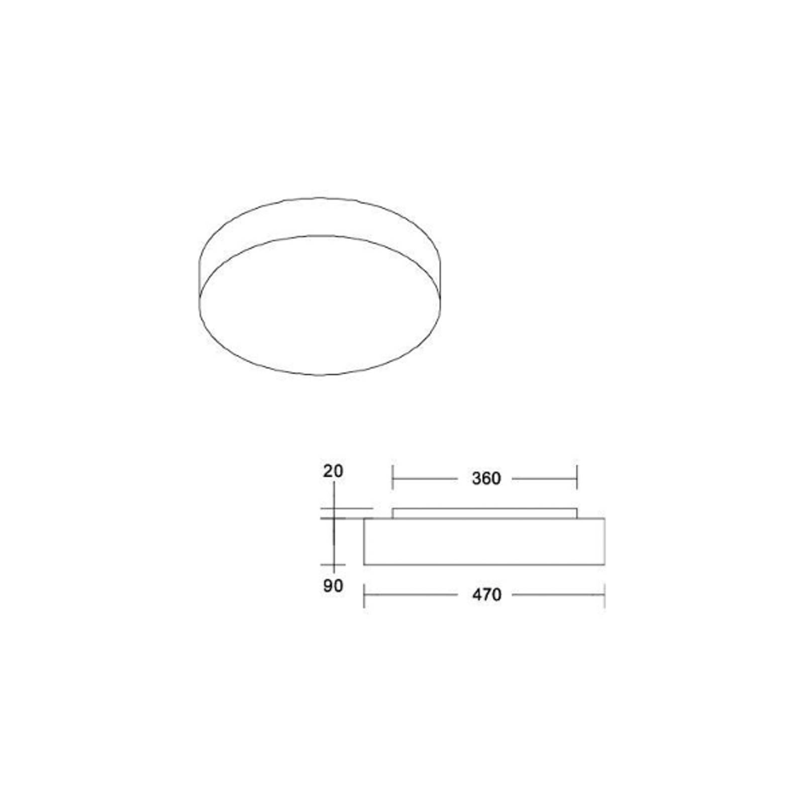 BRUMBERG LED-Deckenleuchte Celtis Maxi, 3.000 K, blau von BRUMBERG