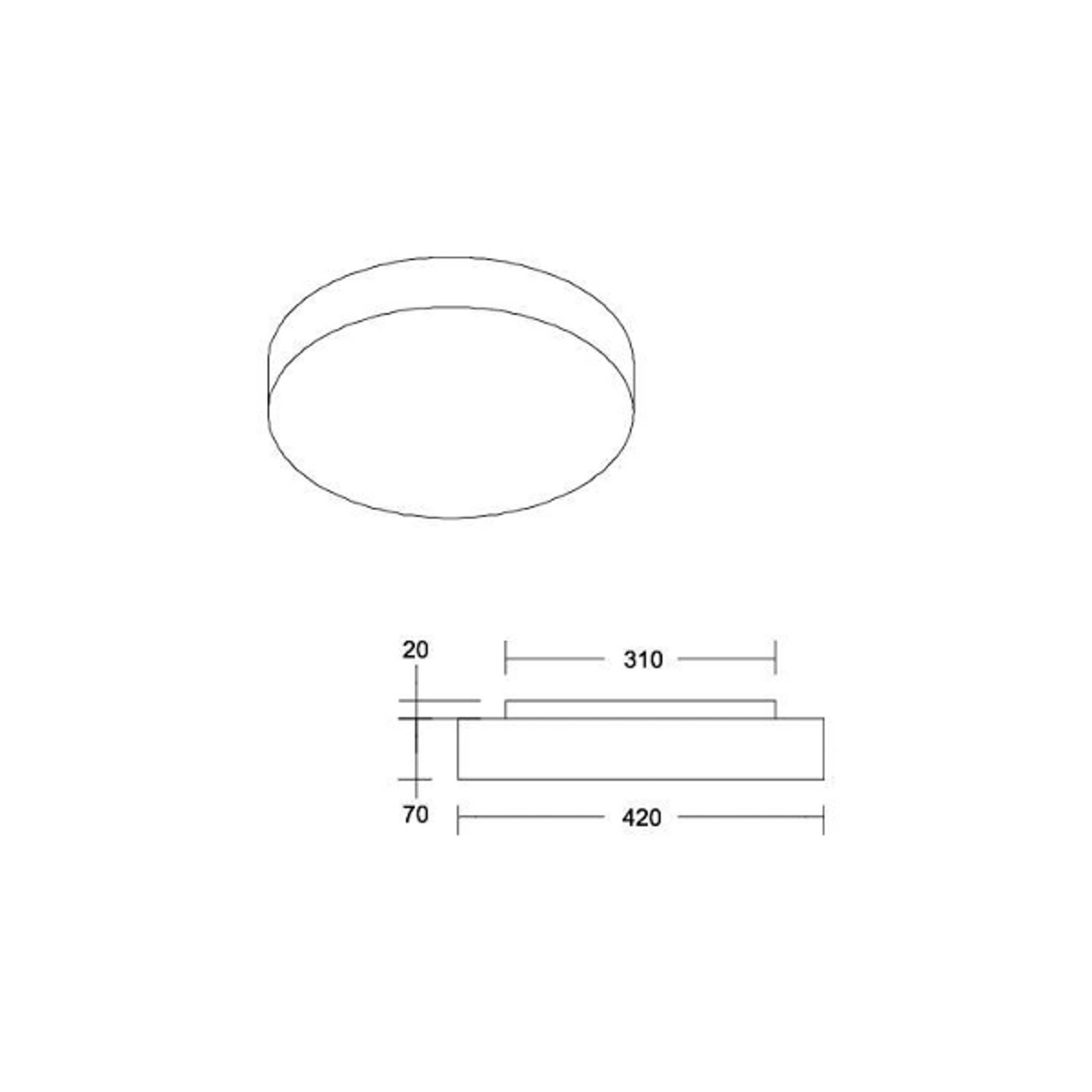 BRUMBERG LED-Deckenleuchte Celtis Midi, 3.000 K, weiß von BRUMBERG