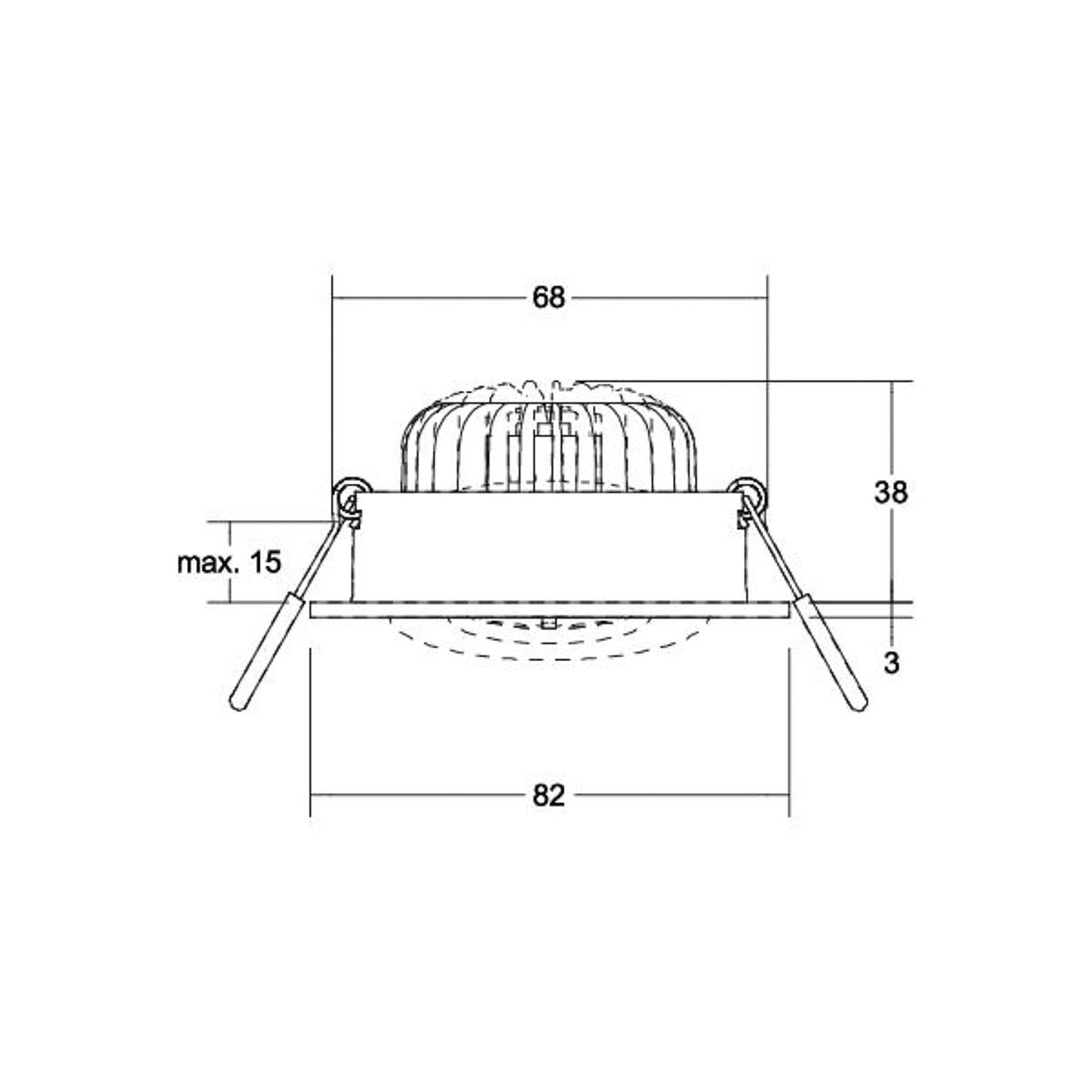 BRUMBERG LED-Spot BB33 on/off Anschlussbox strukturschwarz von BRUMBERG