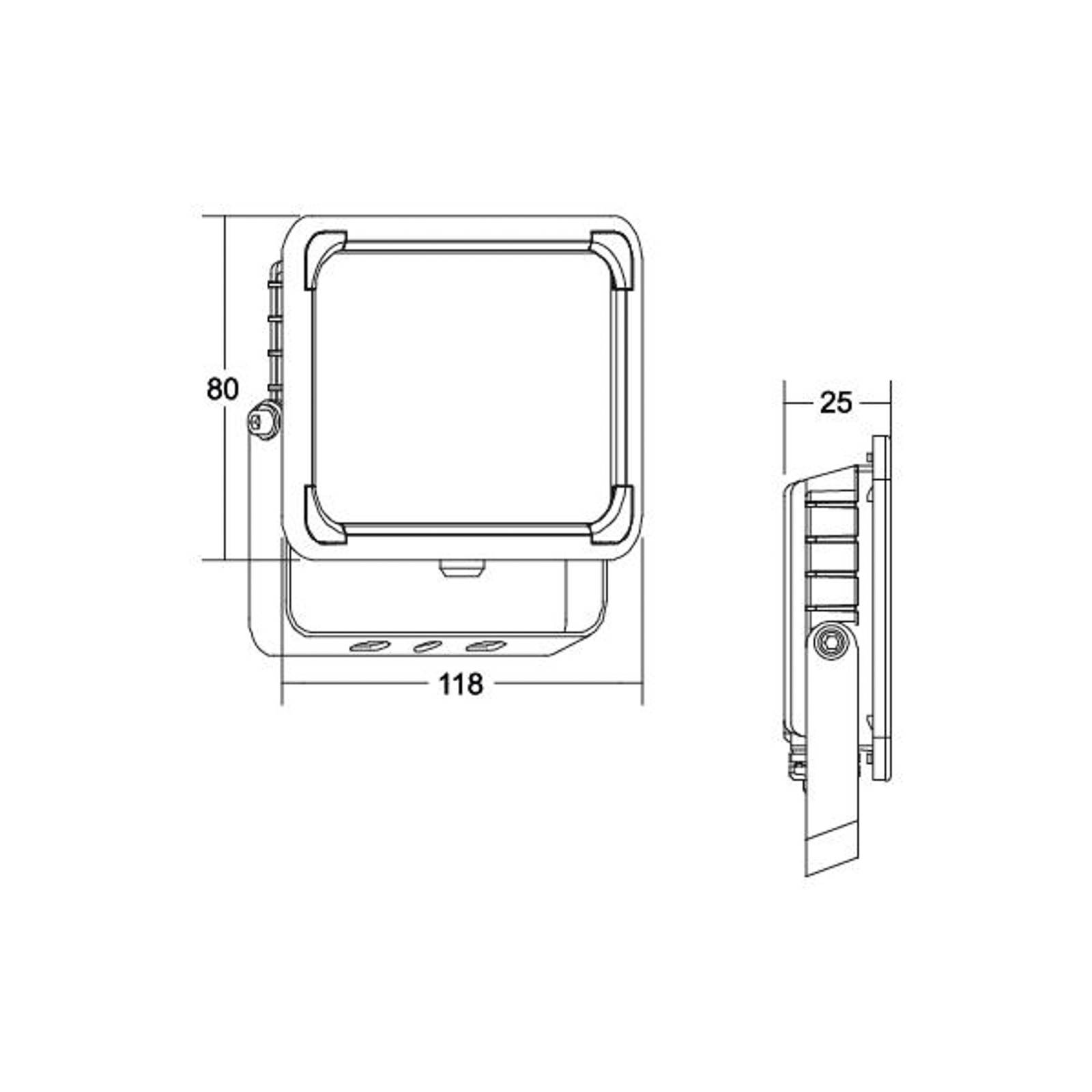 BRUMBERG Neo Mini LED-Fluter, Breite 11,5 cm 3000K von BRUMBERG