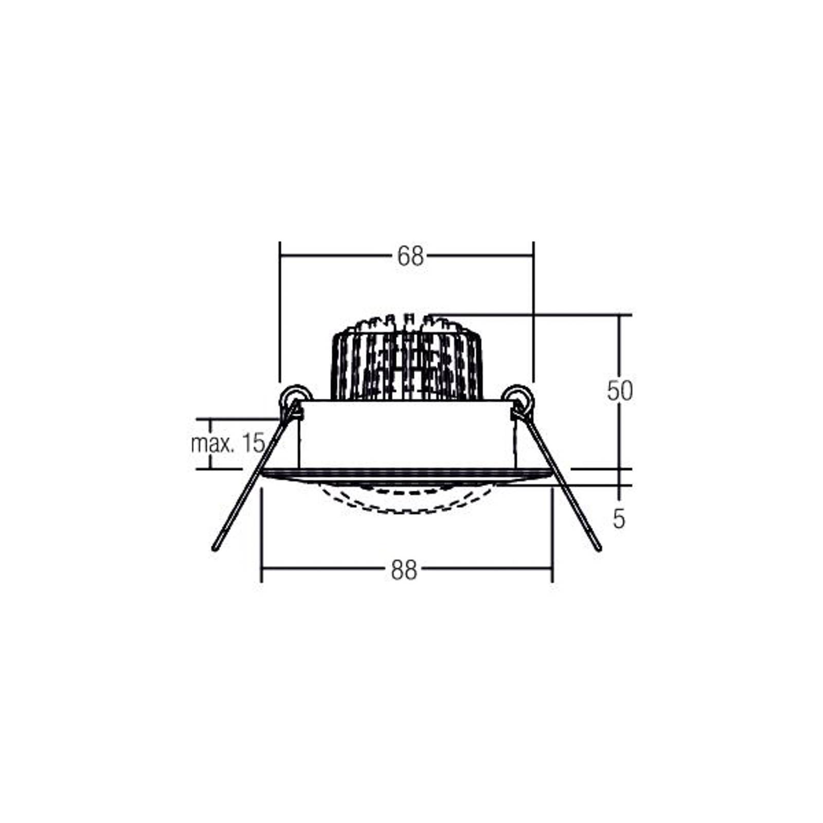 BRUMBERG Spot BB13 dim2warm RC-dim Anschlussbox, chrom von BRUMBERG