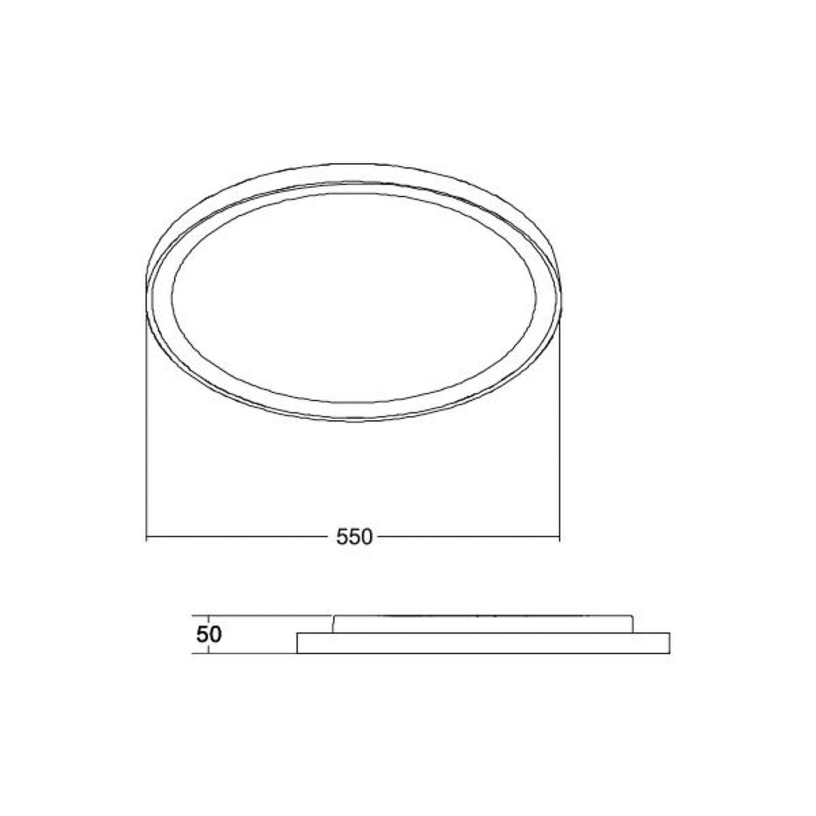 BRUMBERG Sunny Maxi LED-Deckenlampe RC CCT schwarz von BRUMBERG