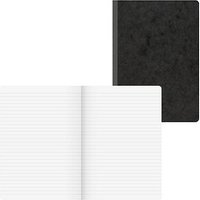 BRUNNEN Notizbuch FACT!plus DIN A5 liniert, schwarz Softcover 192 Seiten von BRUNNEN