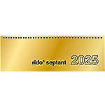 BRUNNEN Tischkalender Septant Gold 2024 1 Woche/2 Seiten Karton Gold von BRUNNEN