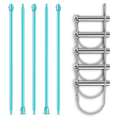 BRUNNENTAL ® 5m Verlängerung + 5x Quick Change - Für Brunnenbohrer Erdbohrer Handerdbohrer zum Tiefenbohren - 500cm mit Bolzen und Splint - Brunnen Set 5 m - Stahl für Härteste Einsätze von BRUNNENTAL