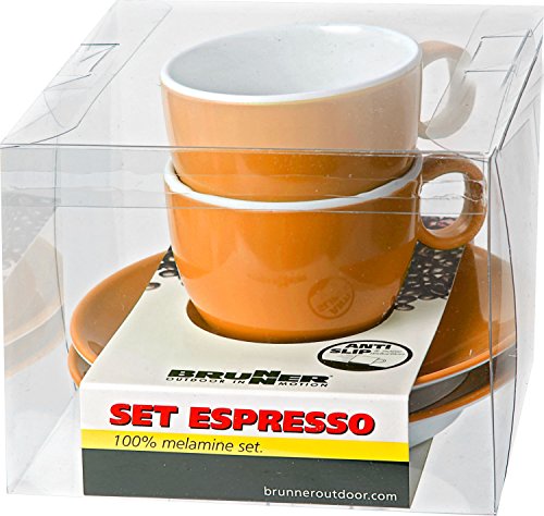 BRUNNER 0830055C.C11 Espresso-Set, Orange (2 Stück) von BRUNNER