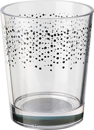 BRUNNER 0830185N.C6X Transparentes Glas mit schwarzen Punkten, Kollektion Pralin, bruchsicheres Glas aus Stirol-Acrylnitril, V 30 Cl, Antislip von BRUNNER