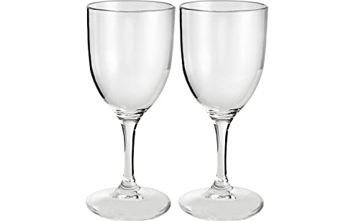 BRUNNER 0830206N.C71 Weingläser-Set, transparent, stoßfest, bruchsicher, Wineglass Epoch, aus lebensmittelechtem Polycarbonat, 17 cl von BRUNNER