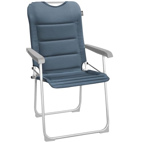 BRUNNER Campingstuhl Sangria Klappstuhl Faltstuhl Faltbar Verstellbar Leicht Alu Hellblau von BRUNNER