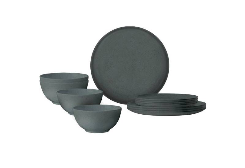 BRUNNER Geschirr-Set Campinggeschirr Set Midday RPET Tierra, Biokunststoff (PLA), Camping Teller Schüssel 12 teilig von BRUNNER