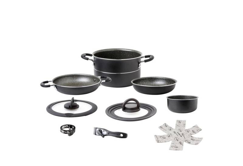 BRUNNER Topf-Set Alu Koch Set Pirate Ø24 Camping Outdoor, Koch Geschirr Küche Topf Pfanne von BRUNNER