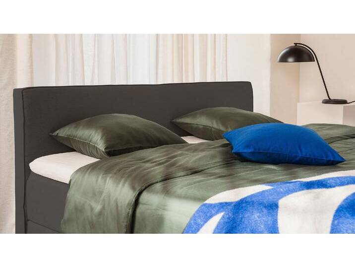 BRUNO Boxspringbett Premium 140x200cm in Anthrazit Matratzen-Härtegrad: Links H3 / Rechts H2 mehrfach ausgezeichnet in Design & Qualität von BRUNO