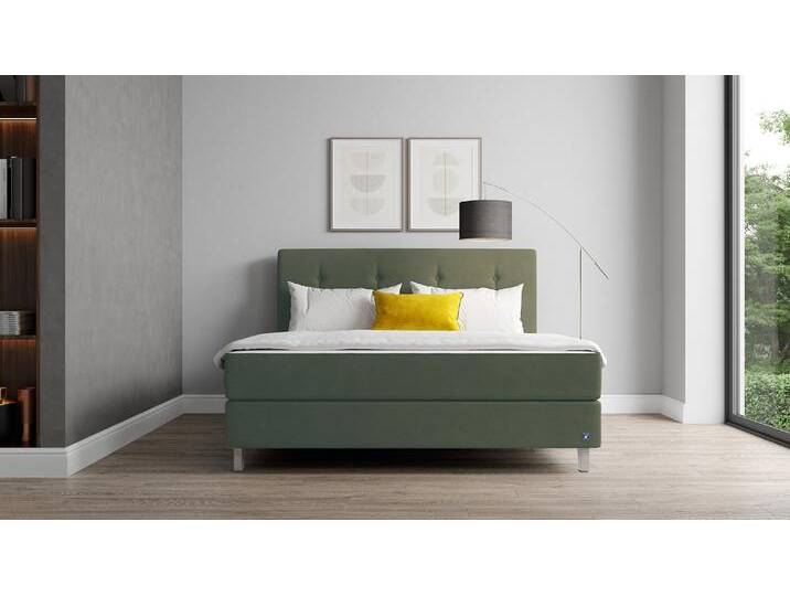 BRUNO Boxspringbett Premium 140x200cm in Grün Matratzen-Härtegrad: Links H3 / Rechts H3 mehrfach ausgezeichnet in Design & Qualität BRUNO Boxspringbett Premium 140x200cm in Grün Matratzen-Härtegrad: Links H3 / Rechts H3 mehrfach ausgezeichnet in Design & Qualität von BRUNO