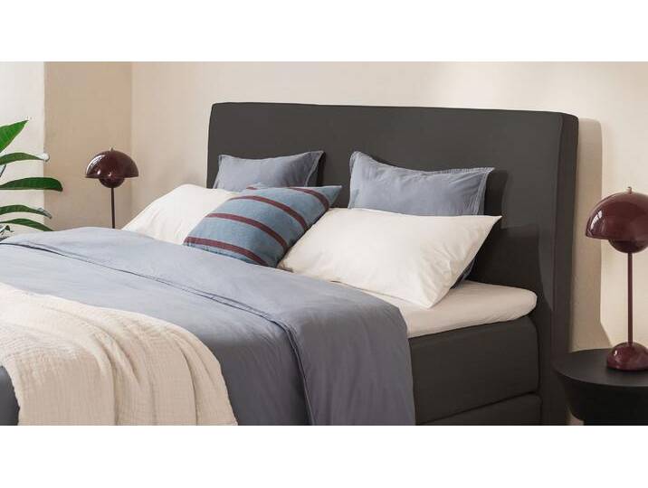 BRUNO Boxspringbett Premium 160x200 in Anthrazit mehrfach ausgezeichnet in Design & Qualität von BRUNO