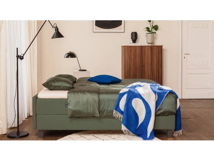 BRUNO Boxspringbett Premium 180x200cm in Grün Matratzen-Härtegrad: Links H2 / Rechts H2 mehrfach ausgezeichnet in Design & Qualität BRUNO Boxspringbett Premium 180x200cm in Grün Matratzen-Härtegrad: Links H2 / Rechts H2 mehrfach ausgezeichnet in Design & Qualität von BRUNO