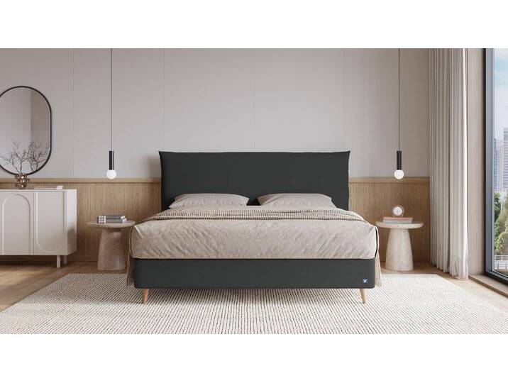 BRUNO Boxspringbett Prestige 140x200cm in Anthrazit 6 Farben & 4 Kopfteile wählbar Luxus 27 cm Pulse-Latex-Matratze Made in Germany BRUNO Boxspringbett Prestige 140x200cm in Anthrazit 6 Farben & 4 Kopfteile wählbar Luxus 27 cm Pulse-Latex-Matratze Made in Germany von BRUNO