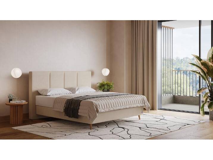 BRUNO Boxspringbett Prestige 140x200cm in Beige 6 Farben & 4 Kopfteile wählbar Luxus 27 cm Pulse-Latex-Matratze Made in Germany BRUNO Boxspringbett Prestige 140x200cm in Beige 6 Farben & 4 Kopfteile wählbar Luxus 27 cm Pulse-Latex-Matratze Made in Germany von BRUNO