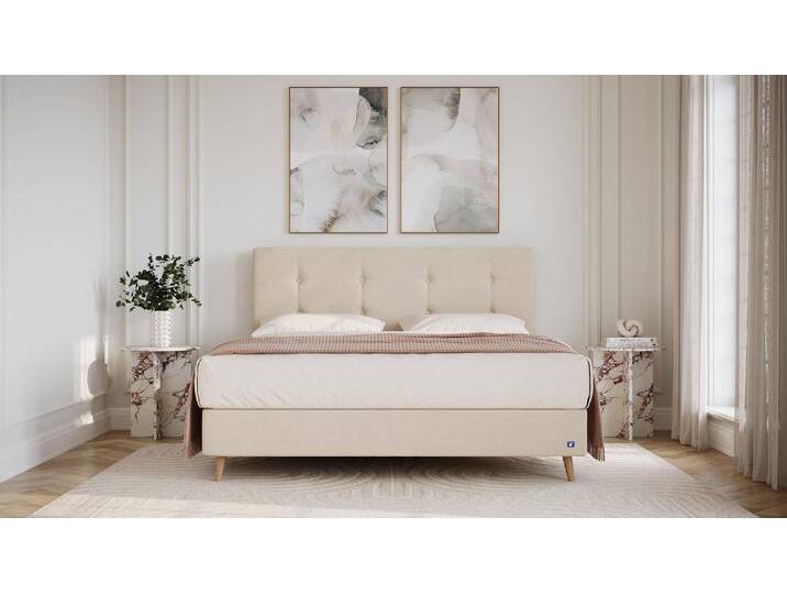 BRUNO Boxspringbett Prestige 140x200cm in Beige 6 Farben & 4 Kopfteile wählbar Luxus 27 cm Pulse-Latex-Matratze Made in Germany BRUNO Boxspringbett Prestige 140x200cm in Beige 6 Farben & 4 Kopfteile wählbar Luxus 27 cm Pulse-Latex-Matratze Made in Germany von BRUNO