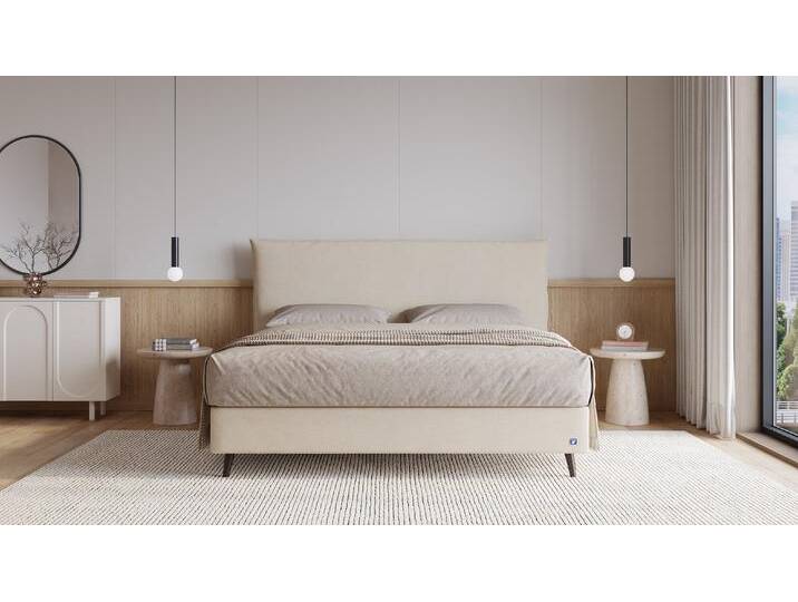 BRUNO Boxspringbett Prestige 160x200cm in Beige 6 Farben & 4 Kopfteile wählbar Luxus 27 cm Pulse-Latex-Matratze Made in Germany BRUNO Boxspringbett Prestige 160x200cm in Beige 6 Farben & 4 Kopfteile wählbar Luxus 27 cm Pulse-Latex-Matratze Made in Germany von BRUNO