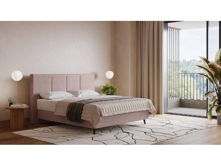 BRUNO Boxspringbett Prestige 160x200cm in Blush Rosa 6 Farben & 4 Kopfteile wählbar Luxus 27 cm Pulse-Latex-Matratze Made in Germany BRUNO Boxspringbett Prestige 160x200cm in Blush Rosa 6 Farben & 4 Kopfteile wählbar Luxus 27 cm Pulse-Latex-Matratze Made in Germany von BRUNO