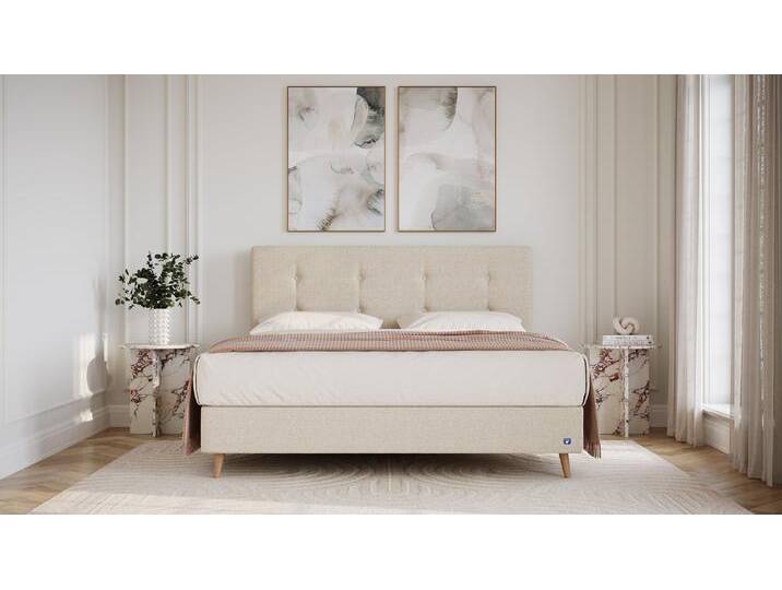 BRUNO Boxspringbett Prestige 180x200cm in Ecru Creme 6 Farben & 4 Kopfteile wählbar Luxus 27 cm Pulse-Latex-Matratze Made in Germany BRUNO Boxspringbett Prestige 180x200cm in Ecru Creme 6 Farben & 4 Kopfteile wählbar Luxus 27 cm Pulse-Latex-Matratze Made in Germany von BRUNO
