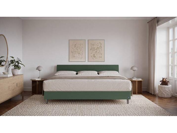 BRUNO Familienbett 240x200cm in Grün XXL Boxspringbett Premium mehrfach ausgezeichnet in Design & Qualität von BRUNO