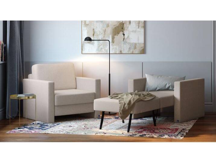 BRUNO Schlafsessel 70cm in Beige praktische Größe stabiles Massivholz & Boxspringkomfort von BRUNO