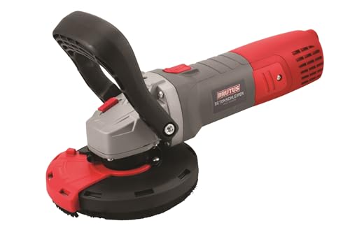 BOXTEC Betonschleifer 125 mm Sanierungsfräse 1.400W mit Drehzahlregelung und Absaughaube von BRUTUS