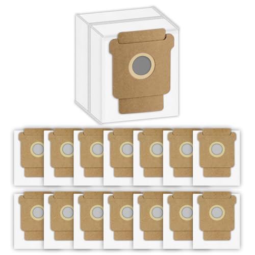 (15 Stück) Y051240 Ersatzstaubbeutel für iRobot Roomba Combo Essential 2 mit Absaugstation, Roomba Combo 2 Essential Roboterstaubsauger, 105 Combo/Plus 405/ Plus 505 Combo Q0520 Staubbeutelzubehör von BRUVISH